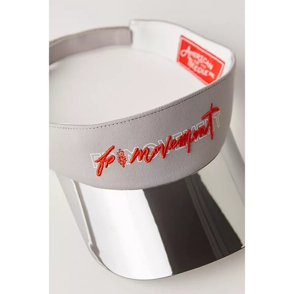 FP Movement x American Needle All Set Metallic Visor Silver NWT main image 6